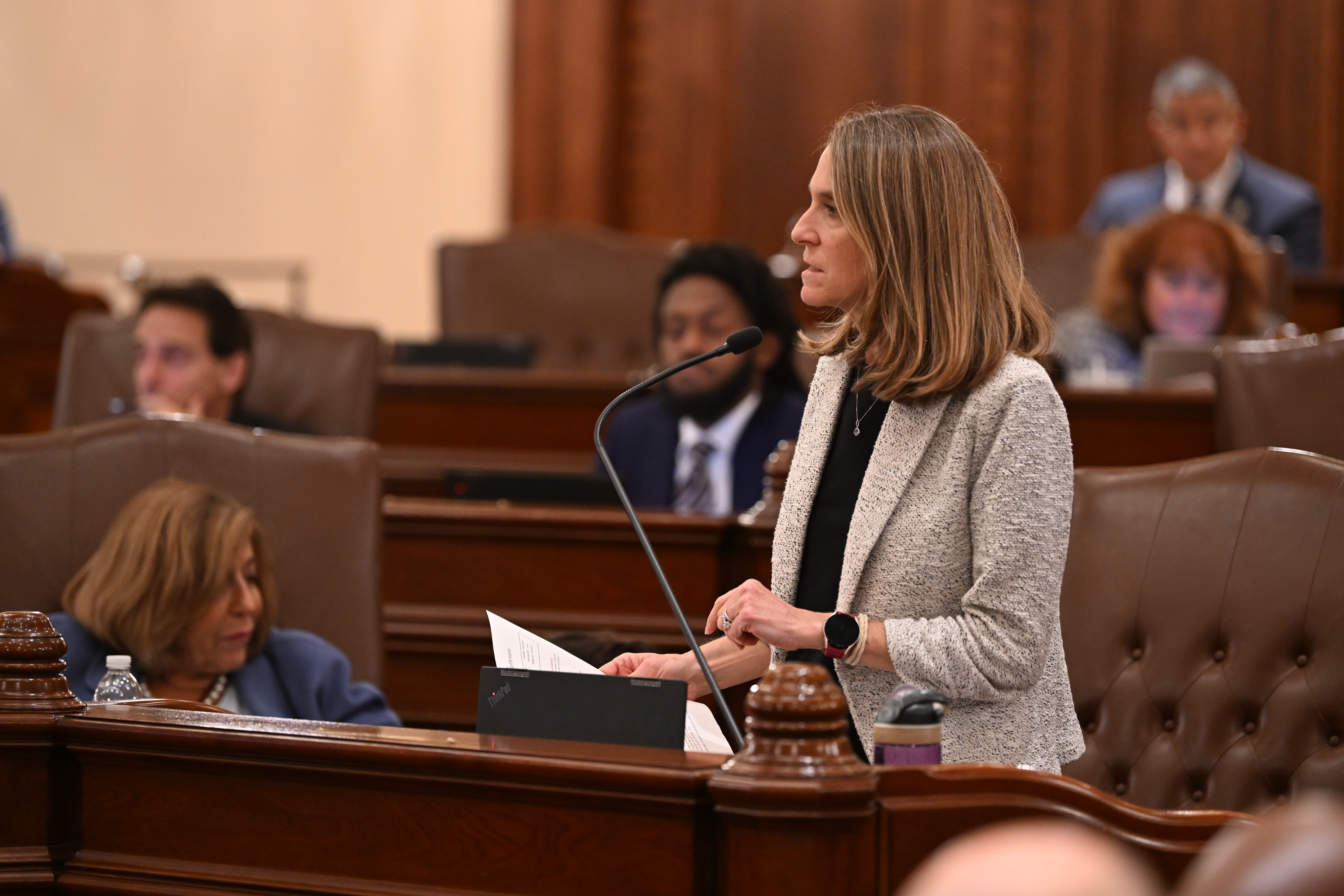 (PHOTO) State Senator Laura Fine speaking