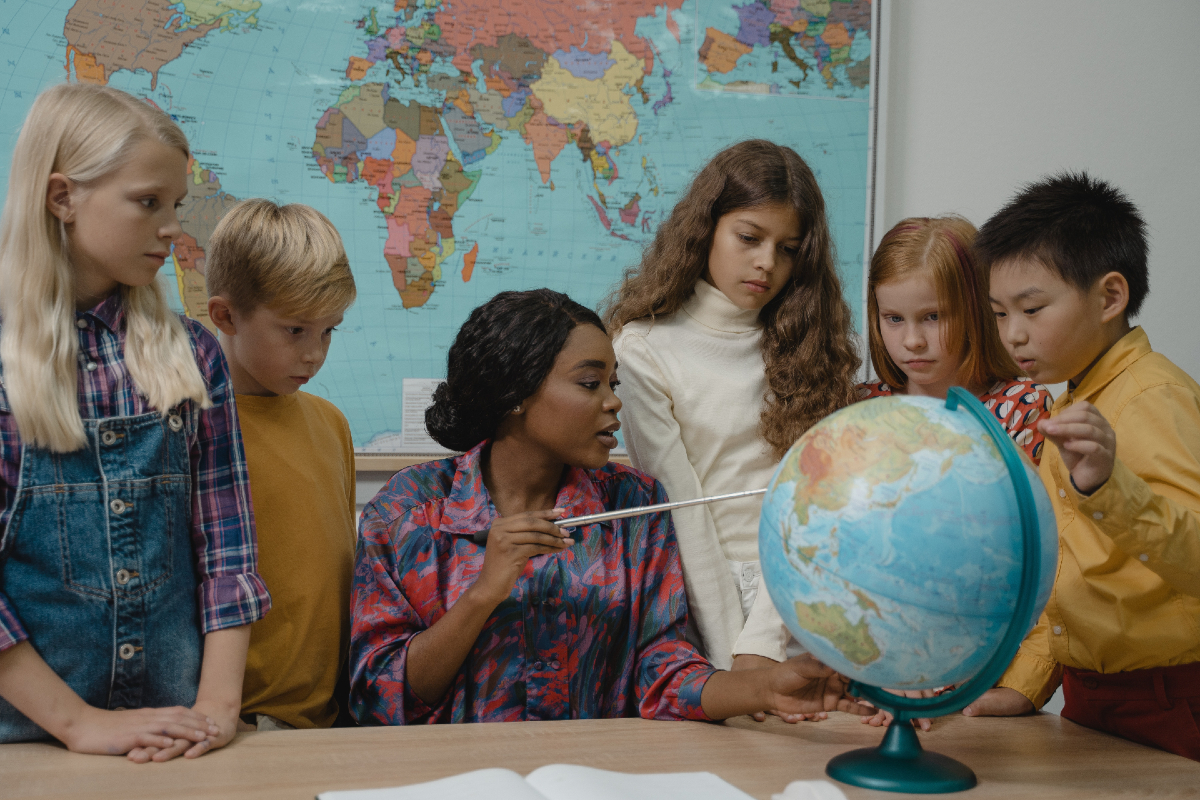 Students in a classroom